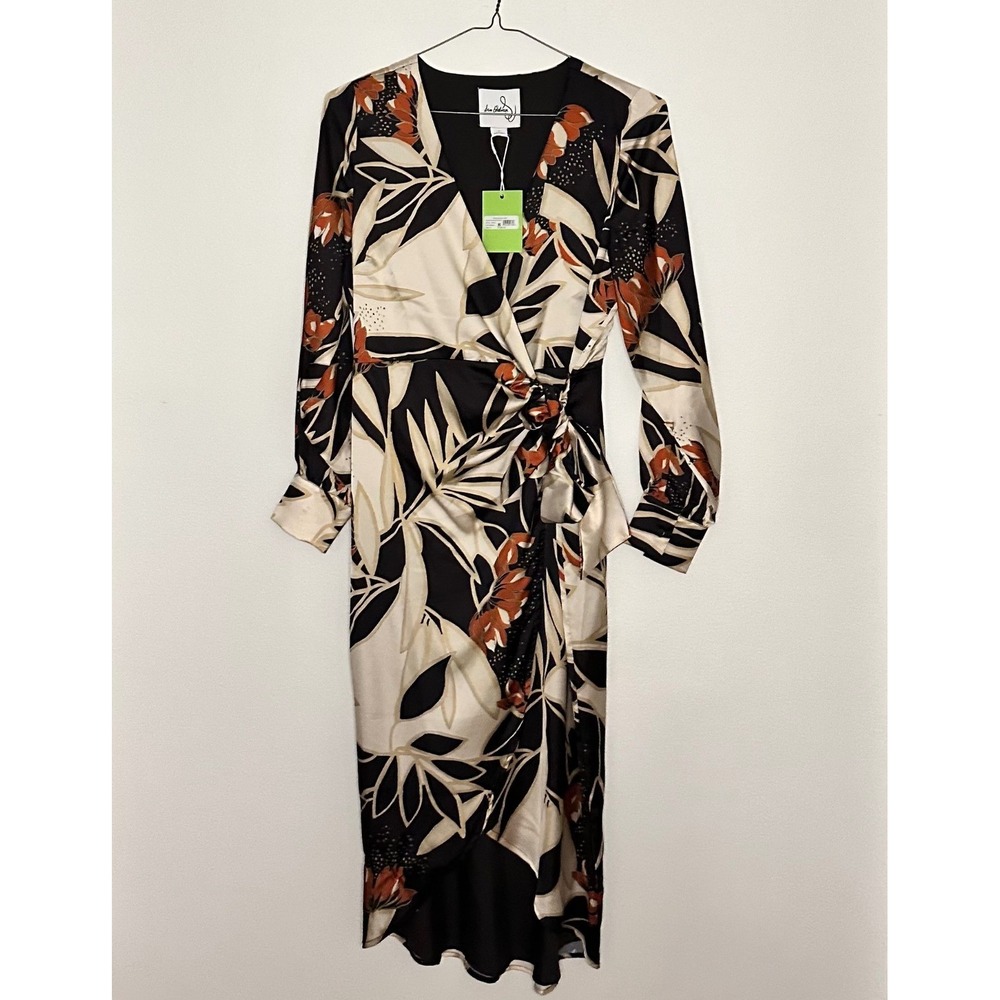NWT Sam Edelman Protea Floral Wrap‎ Hi-Low Dress